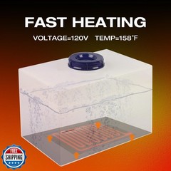 HandG lifestyles RV Holding Tank Heater Pad Use with Up to 50 Gallons Fresh W