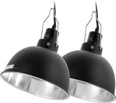 Reptile Light Fixture 2 Pack, 8.5 in Deep Dome Reptile Heat Lamp Fixture, Opt…