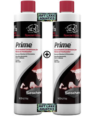 SEACHEM PRIME Aquarium Condition Chlorine/Ammonia Remover 325 mL ( 2 bottles )
