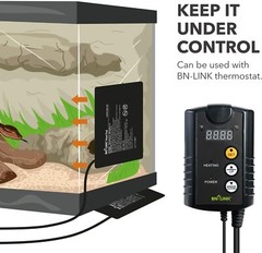 BN-LINK Durable Pet Heating Pad 6″ X 8″ with Digital Thermostat Combo Set 120V