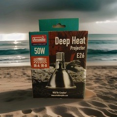 Arcadia Deep Heat Emitter 50watt for Reptile Enclosures
