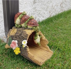 Turtle Statue Deco Rain Gutter Diverter Extension Downspout Splash Block | Ec…