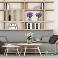 Plant Stand Indoor，3-Pack Lifelike Artificial Lavender ，Artificial