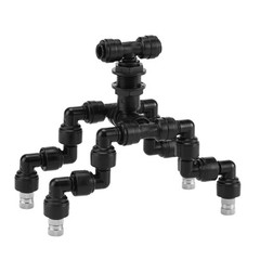 CozyCabin 4-Heads Reptile Mister Nozzles, 1/4” Reptile Spray Nozzle 360 Degr…