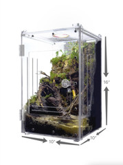 Herpcult Acrylic Reptile Terrarium Gecko Lizard Spider FrontOpen Enclosure Large