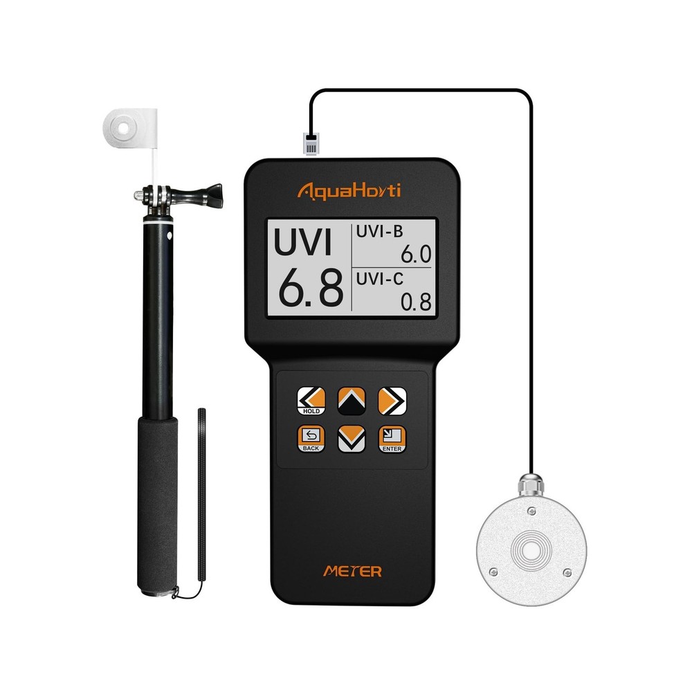 AH-UVCBA Light Meter,Test the UV Index of UVB | UVC,Irradiance Intensity of U…