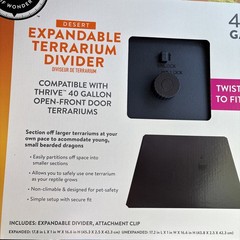 Thrive Expandable Terrarium Divider Fits 40 Gal. BRAND NEW