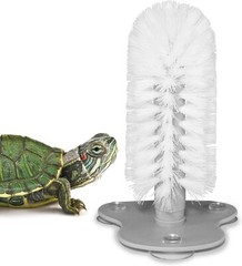 Turtle Brush with Suction Cup for Tank, Turtle Toys for Aquatic Turtle Tank Acce