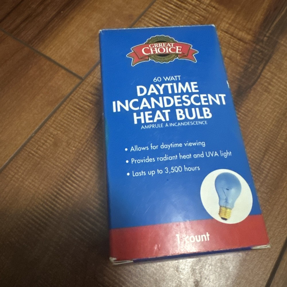 GREAT CHOICE 60-Watt Nighttime Incandescent Heat Bulb (NEW) (2 Bulbs)