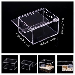 Insect Breeding Box & Reptile Feeding Enclosure – Waterproof for Tarantula, Scor