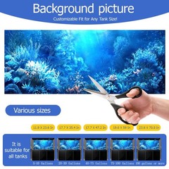 Aquarium Background & Fish Tank Background – Ultra HD Static Cling, No Tap