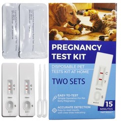 Dog Cat Pet Pregnancy Test Kit 2 pcs, Early Pregnancy Test for Dogs and Cats…
