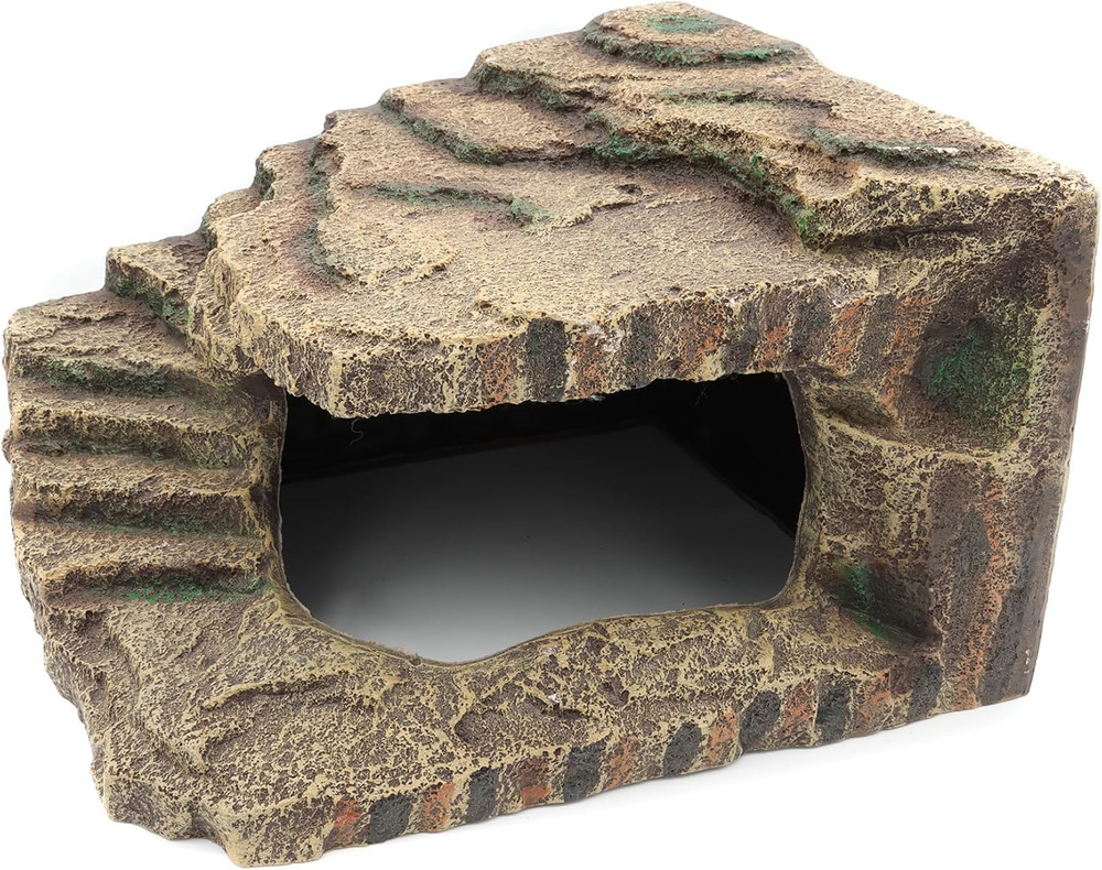 Resin Reptile Hideouts Cave Habitat Decor for Gecko Leopard Lizards Toad Turtle