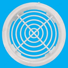 4x White Vivarium Reptile Push Fit Round Air Vents 80mm 70mm Hole, Ventilation