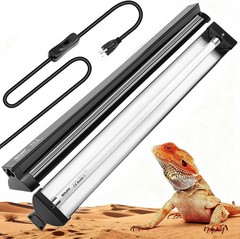 Reptile Light Fixture 24W High Output Aluminum Housing 22″ (Bulb Not Included)