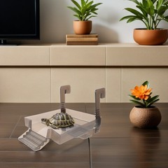 Pet Turtle Basking Area Resting Dock Aquatic Ramp Platform Tank Aquarium