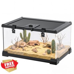 FixHaven 2.5 Gallon Reptile Enclosure