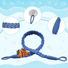 MUYG 2PCS Hermit Crab Climbing Toys,Hermit Crab Rope Ladder Decor Reptile Han…