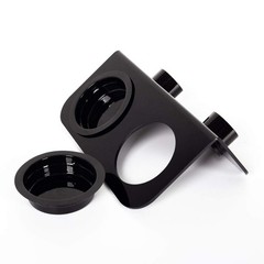 WACOOL Magnetic Reptile Ledge, Acrylic Gecko Feeding Ledge with 6PCS Black