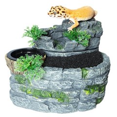 500ML Reptile Waterfall Fountain, Reptile Water Drinking Fountain for Bearded…