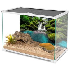 AWERT 48×18 inches Waterfall Terrarium Background Tropical Rainforest Aquariu…