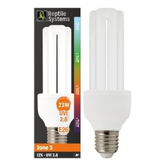 Reptile Systems Compact Fluorescent Lamp 23W UVI 118008 Zone 3 Full Spectrum E26