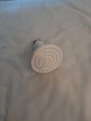 Ceramic Heat Emitter 120V 100W Reptile Brooder Coop Heater White Tested