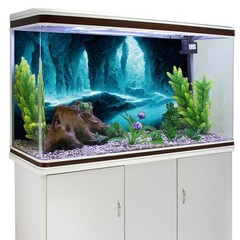 AWERT 30×18 inches Rock Cave Aquarium Background Rock Pillar Terrarium Backgr…