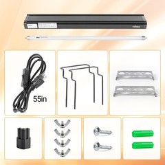 T5 HO Reptile Light Fixture UVB Lighting Combo Kit, Reptiles Terrarium Lamp H…