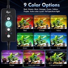 AQQA LED Aquarium Light 30W for 18-24 Inch Fish Tank, 24/7 Mode&DIY Mode Full…