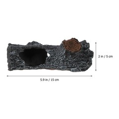 Resin Reptiles Hollow Tree Trunk Terrarium Desert Decor Cave for