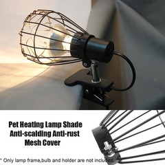 Reptile Heating , Anti Scald Lamp Shade Mesh Cover for Cage