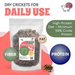 Dried Crickets (2.2 lbs) for Reptiles, Birds, and Small Pets – Natural Insect…