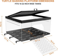Turtle Basking Platform for Aquatic Turtles, Turtle Platform for Aquarium Fits 1
