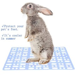8 Pcs Rabbit Cage Mats Plastic Feet Pads Floor Mat for Cats Dogs Bunny Hamster