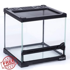 REPTIZOO 8x8x8 Glass Terrarium Mini Front Opening