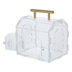 Jumping Spider Enclosure: – Acrylic Clear Ventilated Terrarium – 6.7×5.9×4.7″