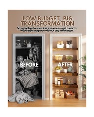 5 Pcs 24×12 Wire Rack Covers for Shelves – Wood Shelf Covers for Wire
