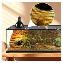 20 Gallon Reptile Tank Glass Terrarium 30x12x12 Dual Sliding Doors Top Feeding
