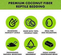 Biodegradable Coconut Husk Brick – Natural Bedding for Reptiles and Amphibians