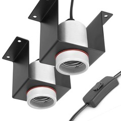 Reptile Ceramic Socket, Heat Lamp Holder for Terrariums Bracket Light3204
