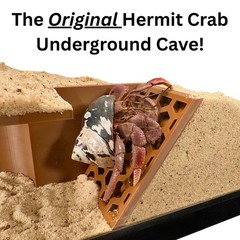 Hermit Crab Underground Tunnel Cave Corner Climbing Tank Decor Hideout Habitat