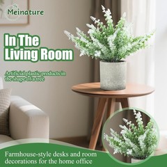 Plant Stand Indoor，3-Pack Lifelike Artificial Lavender ，Artificial