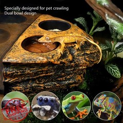 La La Pet Magnetic Reptile Feeder Ledge 4 Cups