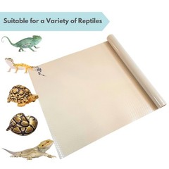 Reptile Tank Liner, 23.6″ x 59″, Bearded Dragon Gecko, Beige
