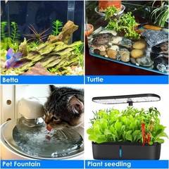 Mini Aquarium Heater 15W Super Small Fish Tank Heater with Digital Display Th…