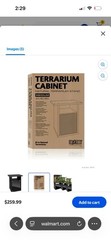 Exo Terra Terrarium Cabinet Medium PT2707 Natural Terrarium Stand