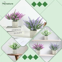 Plant Stand Indoor，3-Pack Lifelike Artificial Lavender ，Artificial