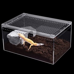 Magnetic Acrylic Large Enclosure 2.5 Gallon 12 X 8 X 6 Inch Reptile Breeding Box