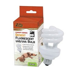 Zilla 3875 Inch UVB UVA Light Bulb for Reptiles and Amphibians 12 16 Microwatts